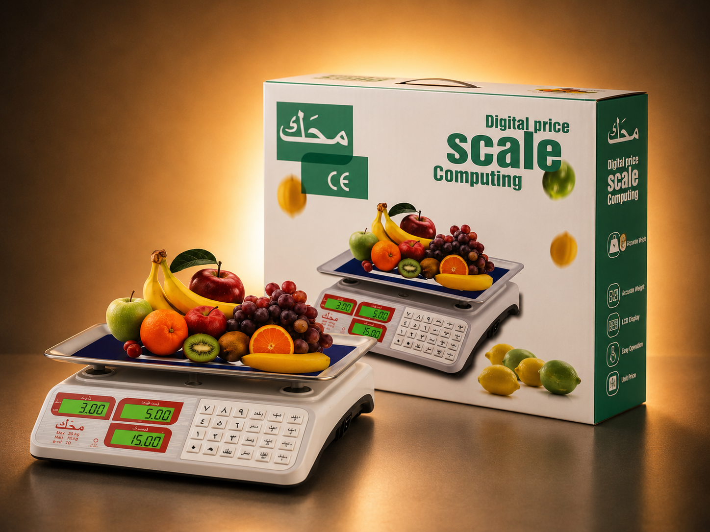 ترازو دکمه استیل محک